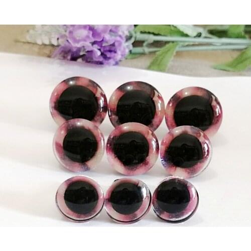 90pcs/lot new design 16mm/20mm/24mm plastic clear safety toy eyes +new glitter color +white washer for diy doll findings--02