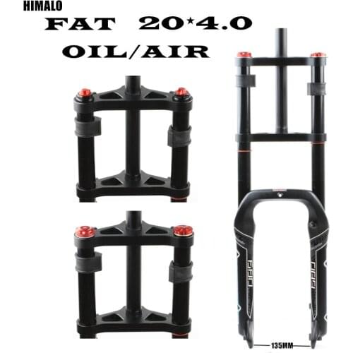 HIMALO 680 20''*4.0'' 20*135MM Fat fork Snow beach bike fat fork shoulder OIL AIR fork magnesium alloy Legs bicycle fork parts