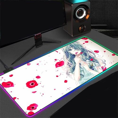 Mairuige Computer Rgb Gaming Mouse Pad Gamer Mause Large Pad Xxl Mouse Pad Backlit Mauspad Table Mat with Backlit Large 40X90CM