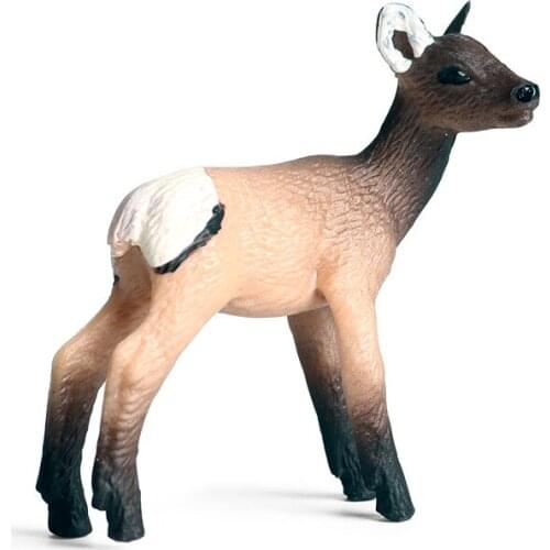 Little Reindeer Animal Figure Collectible Toys Wild Animal Cognition Action Figures Kids Plastic Model Toys