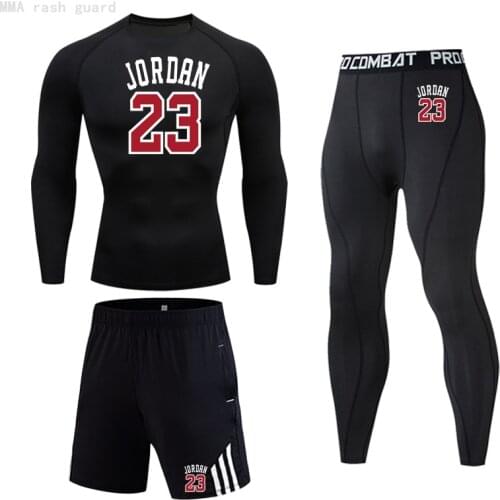 Jordan 23 Men Brand Underwear Suit Winter Long Johns Winter Thermal underwear Compression tights shirt Base Layer Sport Jogging