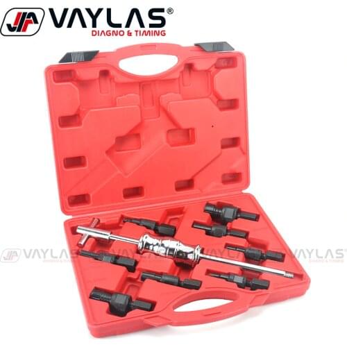 9Pcs Inner Bearing Puller Tool Set Inner Hole Sliding Hammer Puller Hub Bearing Removal Tool