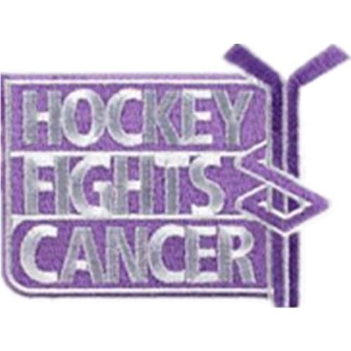 HOCKEY HGHTS CANCER tajima embroidery patch for baseball jackets Clothing bag material