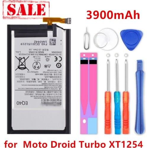 New 3900mAh EQ40 for Motorola Moto Droid Turbo XT1254 Battery XT1225+tools