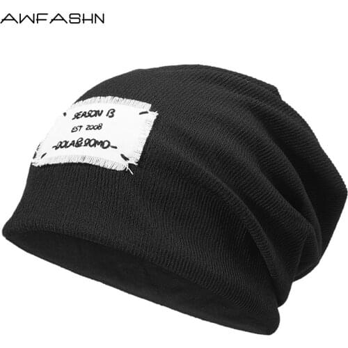 New Mens Hats Womens Hats Beanie Hats Autumn And Winter Warm Hats Fashion Trend Letter Embroidery Caps For Women Elastic Cap