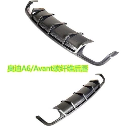 Suitable for Audi S6 Lip, A6 Avant Travel Version Modified Carbon Fiber Rear Lip Spoiler