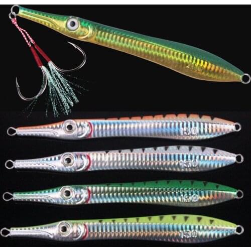 Easyfish150g 200g Saltwater Fishing Lure without Hooks 8 Colors Sea Boat Hard Metal Jigging Lure Fishing Bait Slow Pitch Lure
