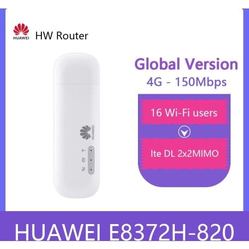 Unlocked Huawei E8372h-820 e8372 Wingle LTE Universal 4G USB MODEM WIFI Mobile 4g Support 16 Wifi Users pk e8372h-608