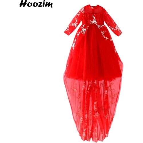 Luxury Embroidery Flower Elegant Pageant And Red Carpet Dress Girls 3 to 11 Years Formal Evening And Wedding Party Dresses Child