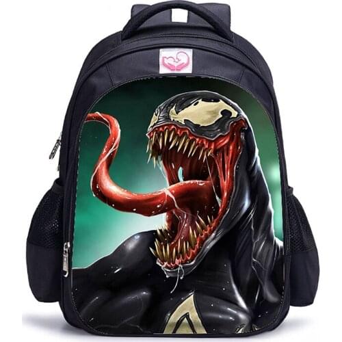 16 Inch Venom Backpack Fashion Book Bag for Kids Men Backpacks Boys Children Schoolbag Teenagers Mochila