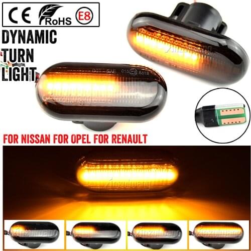 Led Dynamic Turn Signal Light Side Marker For Renault Megane 1 Clio1 2 KANGOO ESPACE Dacia Duster Dokker Lodgy Smart Fortwo 453