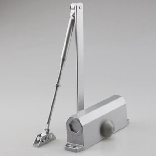 60-85Kg Door Closer Silver Aluminum Alloy Heavy Duty Commercial Door Closer