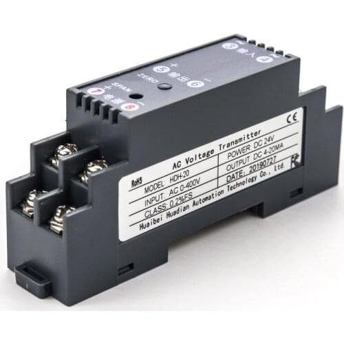 AC 0-500V Input Three-Phase Voltage 4-20mA Voltage Transformer Supplier