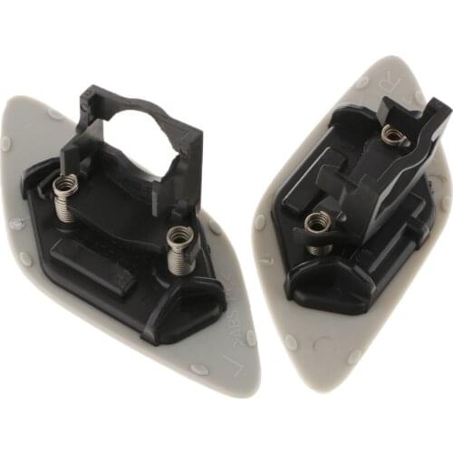 1 Pair Car Washer Nozzle Cover, Front Bumper Headlight Grommet Nozzle Primed Cap for BMW 3 Series E92