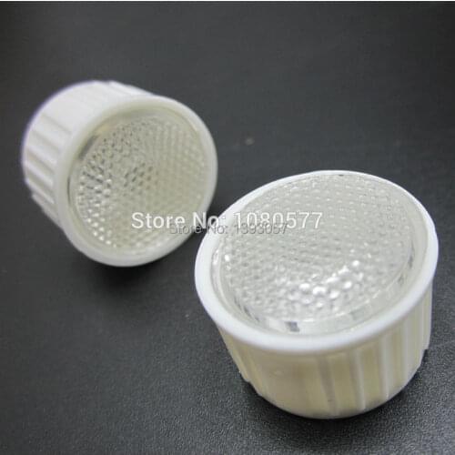 100set /lot 5/15/30/45/60 Degree LED Lens and Holder 20mm Lens Diameter PMMA Holder 95% Transmittance Rate ForSpot Light