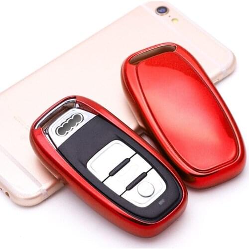 2020 Soft TPU Car Key Case Cover Fob For Audi Q5 Q7 Q2 Q8 A3 8P A4 B6 B9 TT A6 C6 4F A5 Key Protection Case Holder Accessories