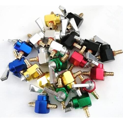 5pcs 6mm Petrol Gas Tank Fuel Tap Inline Petcock Valve Switch Pet Cock For Quad ATV Four Wheeler Motorcycle Motocross Motor