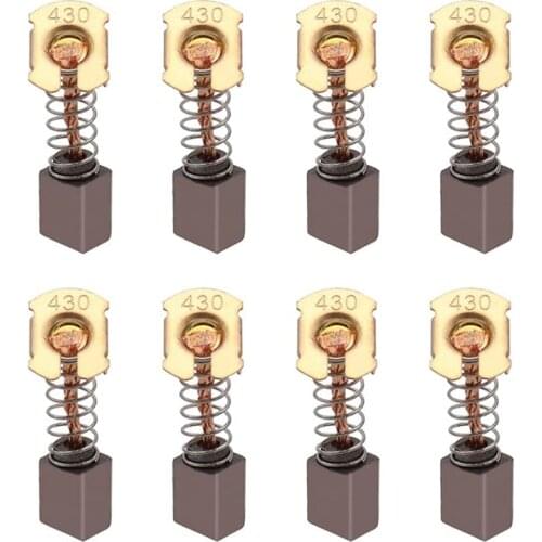 8Pcs Carbon Brushes Electric Motor Brushes Motor Replacement Repair Part For CB430 Hand Drill Blower Blender Power Tool