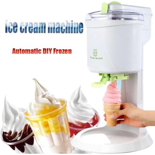 Automatic DIY Frozen Fruit Ice Cream Machine Maker for home use High Quality 1L Fruit Dessert Machine Milkshake Machine 220V 21W