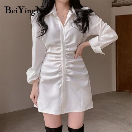 BEIYINGNI Fashionable Shirt Dresses