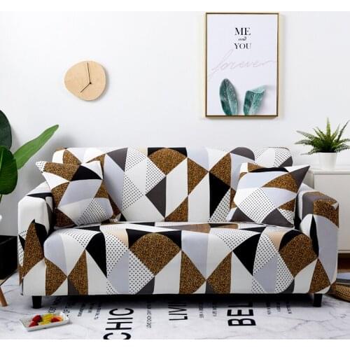 Simplicity Modern Sofa Cover for Living Room Stretch Tight-wraped Sofa Couch Covers Slipcovers for Corner Sofa 1/2/3/4-seater