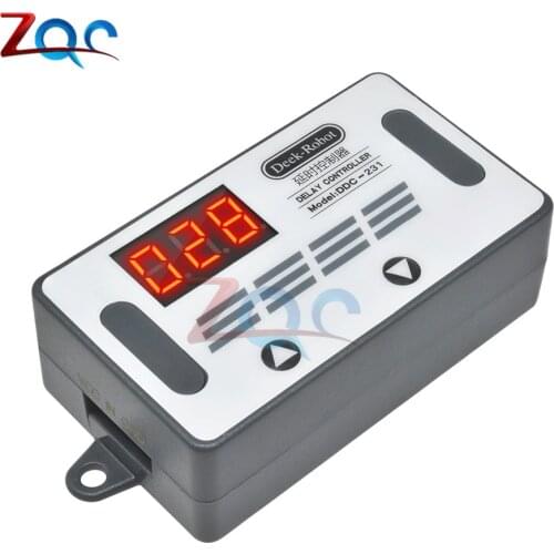 DC 12V Digital LED Display Time Delay Relay Controller Programmable Timer Switch PNP sensor Trigger PLC Automation Car Buzzer