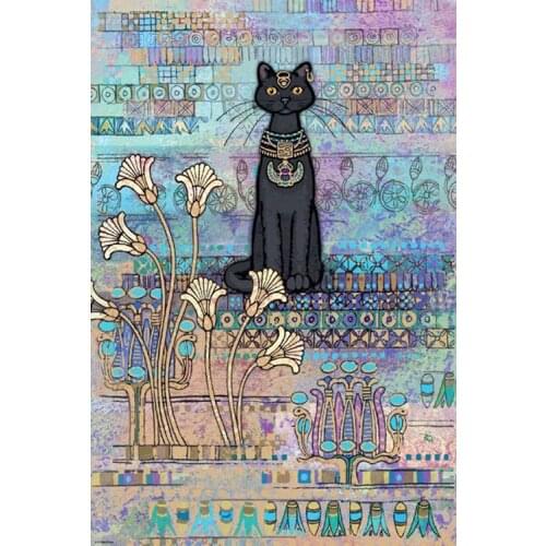 Elegant Egyptian cat The wooden puzzle 1000 pieces ersion paper jigsaw puzzle white card adult childrens educational toys