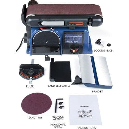 550W Electric Belt Sander DIY Polishing Grinding Machine 2850rpm Multifunctional Desktop Electric Sanding Machine Power Tool