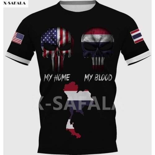 American All Countries Map Viking Skull Animal Summer 3D All Over Printed Round Neck T Shirts Men Women Harajuku Casual Tee