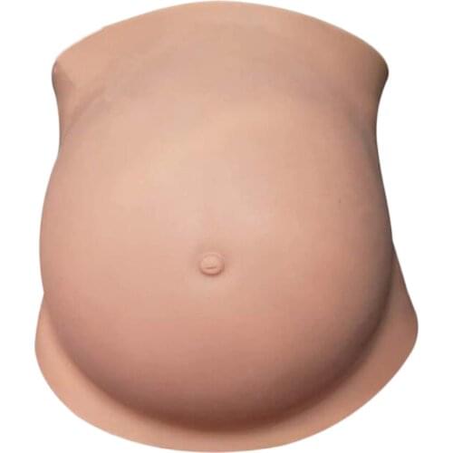 Concave bottom 2-10months top quality adjust waist artificial belly silicone pregnant tummy fake pregnancy for lady/men actors