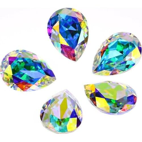 Teardrop 3D Nail Art Decorations strass Rhinestones for clothes DIY Nail rhinestone Glass Stones Crystal rhinestone applique