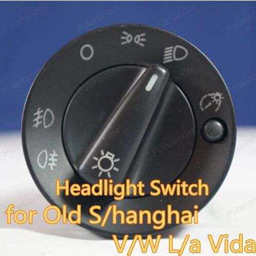 Polarlander Fog Headlight Lamp Knob Button for Old S/hanghai V/W L/a Vida Car Headlight Switch 1U0941531a