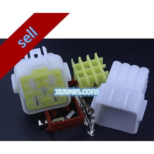 10 sets Kit 6 Pin Way Waterproof Electrical Wire automotive Connector Plug 2.3 wire