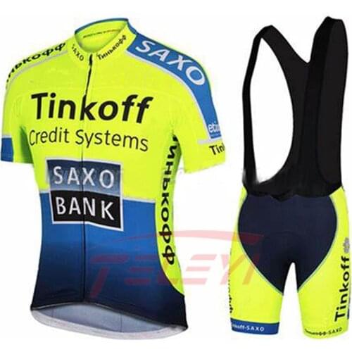 Tinkoff New Summer Cycling Jersey set Maillot Ropa Ciclismo Cycling Bicycle Clothing MTB Bike Clothes Uniform Cycling Set#21