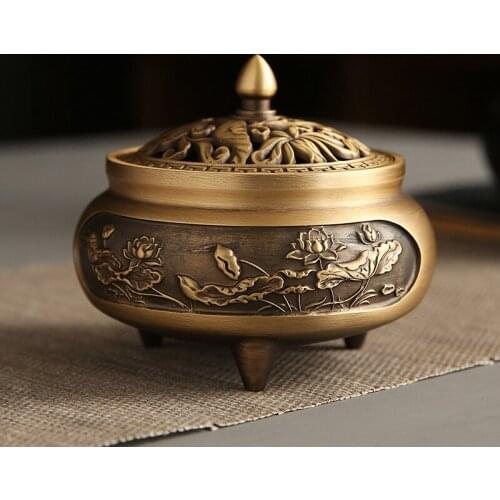 Charcoal Lotus Incense Burner Aromatherapy Charcoal Resin Incense Burner Sandalwood Quemador De Incienso Home Decoration