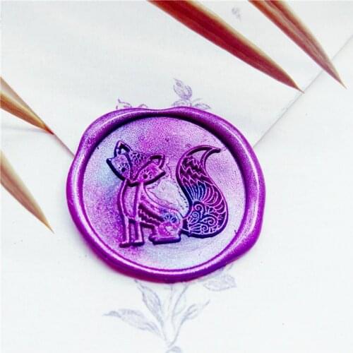Fox Wax Seal Stamp, wedding stamp ,party wax seal stamp,initial wax seal stamp set