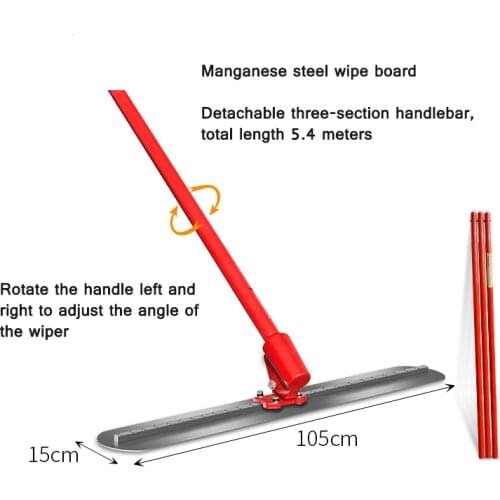 Handheld Concrete Leveling Machine Lengthened Manual Push-pull Leveling Cement Road Leveling Machine Manganese Steel Trowel