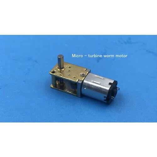 Right angle shaft Micro turbine worm gear DC motor 3V 6V 16 30 70 rpm 1218GE-N20 large torque deceleration motor