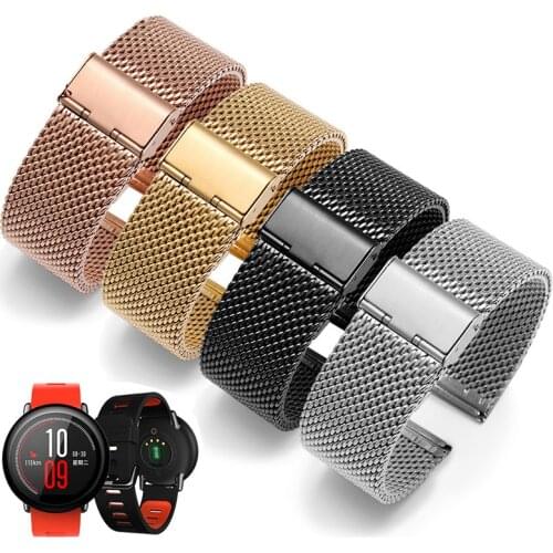 Milanese Watch Band Link Bracelet Wrist Strap 18 20 22 24mm Mesh Stainless Steel Female 20mm 22mm Universal Milanese Watchband