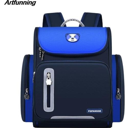 Artfunning Student schoolbags for kids Boys Girls Space bag backpack large-capacity Korean childrens school bag free shipping