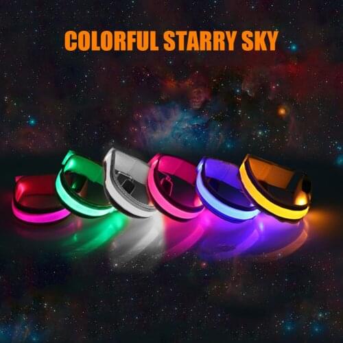 LED Reflective Light Armband Safety Belt Night Running Cycling Wristbands Sports Reflective Belt Strap Snap Wrap Arm Band