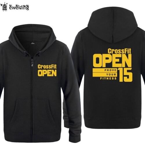 Zipper Hoodies Men Crossfit Bodybuilding Mens Hoodie Fleece Long Sleeve Mans Jacket Coat Sweatshirt Fitness Tracksuit Big Size