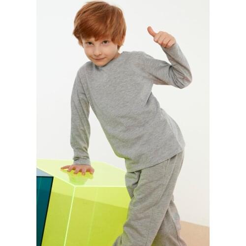 Trendyol 2'li Package Male Child Basic Knitted T-Shirt TKDAW22TS0082