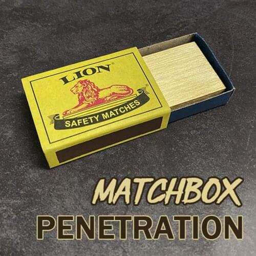 Matchbox Penetration Magic Tricks Stage Close up Magia Appearing Vanishing Magie Mystery Box Magica Illusions Gimmick Props