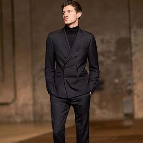 XS-6XL New 2020 Mens clothing GD hair stylist modern Business double breasted British suit formal dress plus size costumes