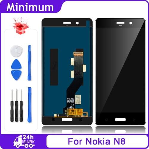 For Nokia 8 N8 TA-1012 LCD Display + Touch Screen Digitizer Assembly Replacement For Nokia8 TA-1004 TA-1052 5.3" LCDs Screen