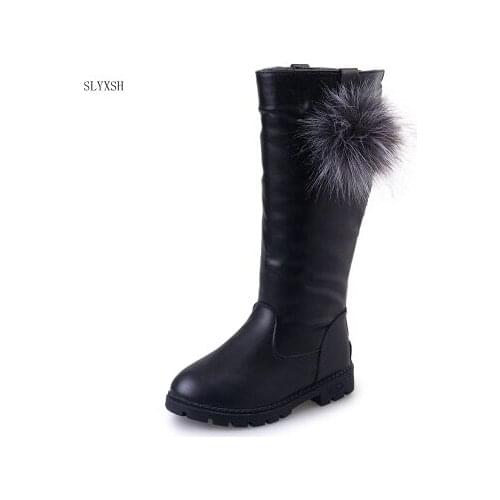 2020 Winter Kids Boots Girls Boots Children High Bow Tie Shoes Girls Pincess Dress Boots Big Kids Shoes