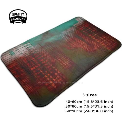 Surrealism Red Sea Flow 3D Soft Non-Slip Mat Rug Carpet Foot Pad Dark Black Aesthetic Scary Creepy Witch Weird Gothic Devil