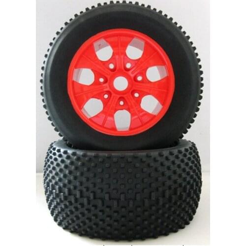 4PCS RC 1:8 Monster Bigfoot Truck Rubber Foam Tires Wheel Rim 140mm 17mmHEX 810015