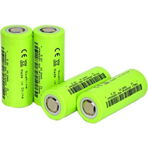 6PCS IFR26650 lithium iron phosphate 3.2V 3200mah 26500